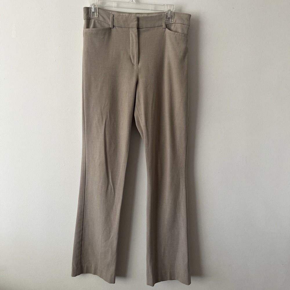 Express Columnist Barely Boot Dress Pants Beige 8R 90's Corporate Minimalist